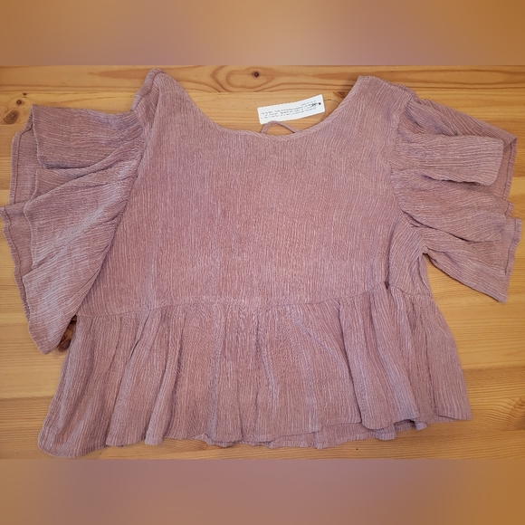 NWT Olivaceous Peasant Top ~ Large - Picture 9 of 9